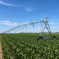 Arroseur pivotant mobile à châssis léger en acier, buse à compensation de pression, installation facile, irrigation à faible consommation d'eau