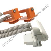 Électrode ergonomique en plastique et métal de qualité médicale pour défibrillateur ND-552VC, séries TEC-5521C et TEC-5531C, couleur orange