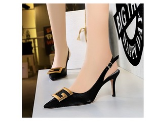 รองเท้าส้นสูงแบบสลิงแบ็คหลากสีสันแฟชั่นสำหรับผู้หญิง - Product Image 6