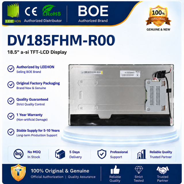 BOE DV185FHM-R00 18.5 Inch 1000 Nits Sunlight Readable FHD 30 Pin LVDS Industrial TFT LCD Module