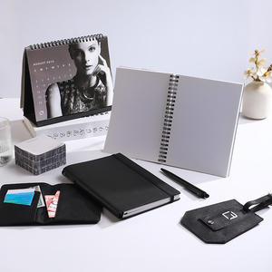 สมุดโน้ตปกแข็งหนังคุณภาพสูงสมุดโน๊ตแบบสั่งทำสำหรับธุรกิจการประชุมสำนักงานสมุดบันทึกการพิมพ์โลโก้ข้ามพรมแดน - Product Image 1