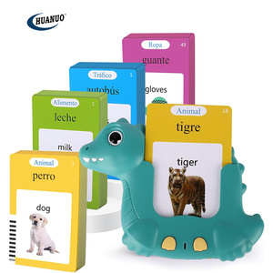 Jouets sensoriels interactifs éducatifs Cartes flash parlantes espagnoles et anglaises 224 mots de vue <span class=keywords><strong>Apprendre</strong></span> l'espagnol Cartes flash pour enfants - Product Image 1