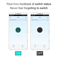 Télécommande sans fil intelligente 5G Wi-Fi pour éclairage électrique et contrôle à distance des appareils mobiles, avec fonction de minuterie et design graffiti