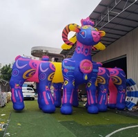 Modèle de mouton gonflable géant personnalisé, animaux gonflables 3D publicitaires, modèle de chèvre pour la promotion d'événements et d'expositions