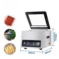 Machine sous vide électrique de table en acier inoxydable semi-automatique à chambre extra-profonde pour sachets, charcuteries, soupes, marinades et produits semi-liquides