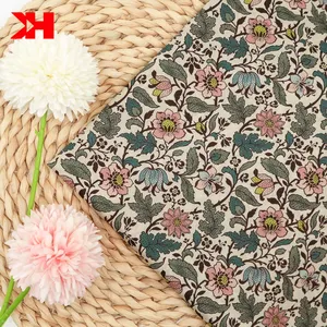 100 Katun Kain Tana Liberty Kain Cetak Bunga Grosir