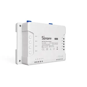 SONOFF 4CH R3 Wifi interruptor 4 DIY inteligente interruptor remoto APP interruptor inalámbrico controlador casa inteligente trabaja con Alexa. Goole a casa
