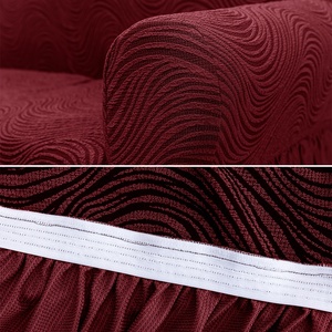 Housse de canapé trois places jacquard style européen, extensible, pour fauteuil et causeuse - Product Image 3