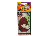 Désodorisant de voiture parfumé aux fruits, pendentif décoratif, ornement suspendu, feuille de parfum solide en papier coton, longue durée