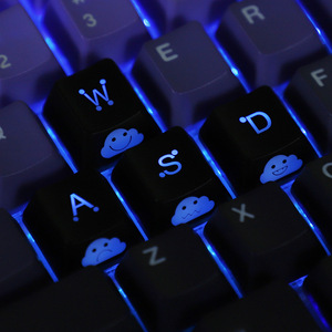 Custom Laser Engraved Translucent Personalized Mechanical <strong>Keyboard</strong> Keycaps Custom Keycap <strong>Keyboard</strong> Click Fidget Keychain - Product Image 2