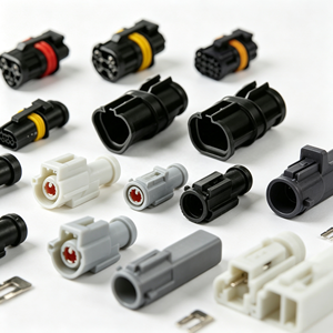 Connecteurs de faisceau de câblage automobile étanches de haute qualité à 2, 3, 4 et 6 broches, mâles et femelles - Product Image 1