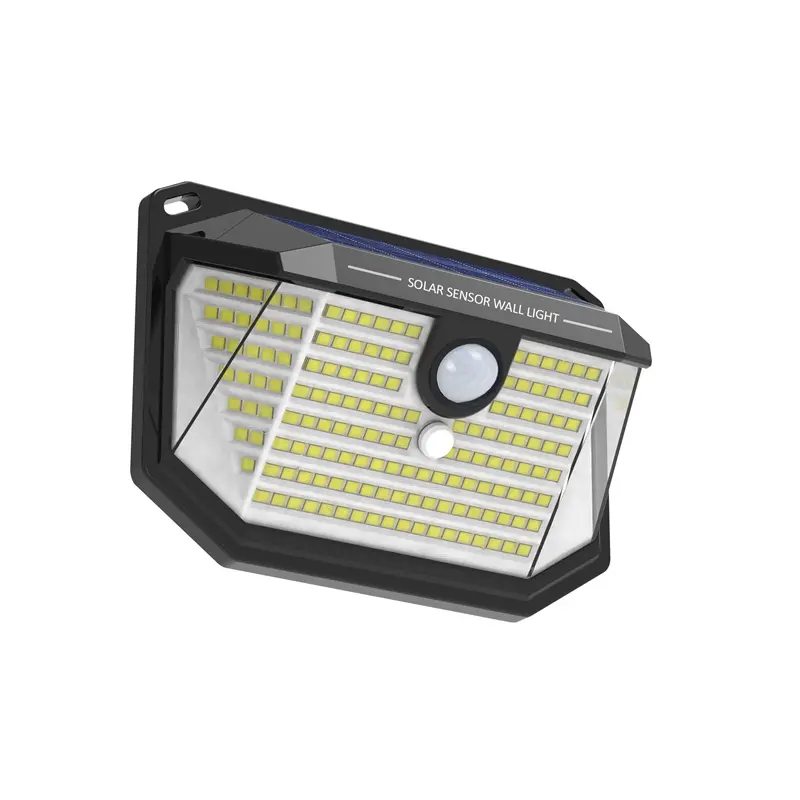 에너지 절약 178 LED 운동 측정기 옥외 방수 활성화된 벽 램프 IP65 외부 Led 태양 정원 벽 빛