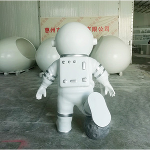Figura de Astronauta, Escultura de Resina, Decoración Artística Moderna para Exteriores, Montaje en Suelo, Paquete de Varias Piezas - Product Image 5