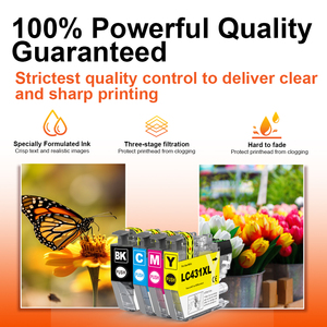 Topjet LC431XL LC431 Cartouche d'encre à jet d'encre compatible couleur Premium pour imprimante <span class=keywords><strong>DCP</strong></span>-<span class=keywords><strong>J1050DW</strong></span> MFC-J1010DW <span class=keywords><strong>DCP</strong></span>-J1140DW Brother - Product Image 4