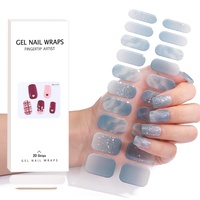 Prix d'usine OEM ODM de Noël Autocollants pour ongles semi-durci Autocollant adhésif pour ongles en gel UV Logo personnalisé Autocollant pour ongles en gel