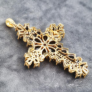 Colgante de la Serie Counterattack, de Aleación Vintage con Incrustaciones de Plata 925 y Cristales de Estrás, Unisex - Product Image 4