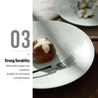 Vente en gros d'assiettes de restaurant Vaisselle en porcelaine de luxe de haute qualité Assiette à dîner avec chargeur en céramique Plats pour mariages