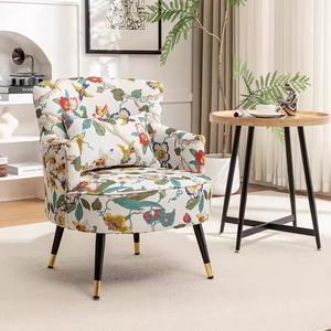 Ensemble de chaises de salon en tissu <span class=keywords><strong>Chaise</strong></span> de salon avec dossier haut <span class=keywords><strong>Chaise</strong></span> de salon simple pour la maison - Product Image 4