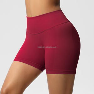 Pantalons de yoga taille haute pour femmes Spandex/Nylon Séchage rapide Respirant Léger Scrunch Butt Évacuation de la transpiration Extensible dans les quatre sens - Product Image 6