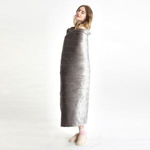 <span class=keywords><strong>Manta</strong></span> eléctrica de China con calefacción de tela de microfibra de Color gris sólido de nuevo estilo - Product Image 5