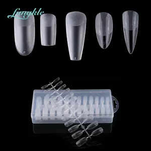 Fangkle Customize Label Wholesale False Nails 240tips Soft Gel Tips For Nail Art