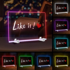 Children's Square <strong>LED</strong> Luminous Acrylic Drawing <strong>Board</strong> with Erasable Note <strong>Board</strong> for Learning and Memo <strong>Messages</strong> - Product Image 4