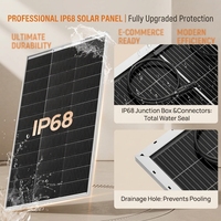 100W Monokristallines Solarmodul aus gehärtetem Glas für Wohnmobil-Klimaanlagen, Tiny Homes, Gewächshäuser, Ventilatoren, Bienenstöcke und Monitore