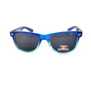 Gafas de Sol de plástico promocionales baratas con logotipo personalizado, cómodas con montura roja o azul y lentes de espejo - Product Image 2