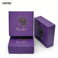Cajas de Correo Impresas con Logotipo Personalizado, Cajas de Cartón Corrugado Reciclables para Pelucas de Cabello Humano, Caja de Embalaje para Regalos y Envíos