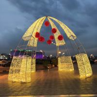 Arche lumineuse à LED en forme de cœur pour les occasions romantiques pour les cérémonies de mariage Parcs Jardins Événement Entrées IP44 pour la Saint-Valentin