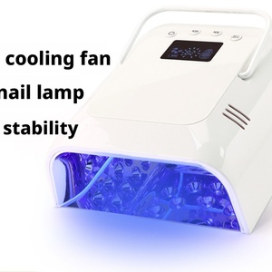 Heat Dissipation 108W Pro Cure LED Nail Lamp with Cooling Fan 42 Pieces LEDs Rechargeable UV Dryer - Product Image 4