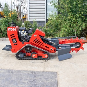 Htc-24 Hydraulic <b>Walk</b>-behind Tracked Chain Trencher <b>Machine</b> - Product Image 4