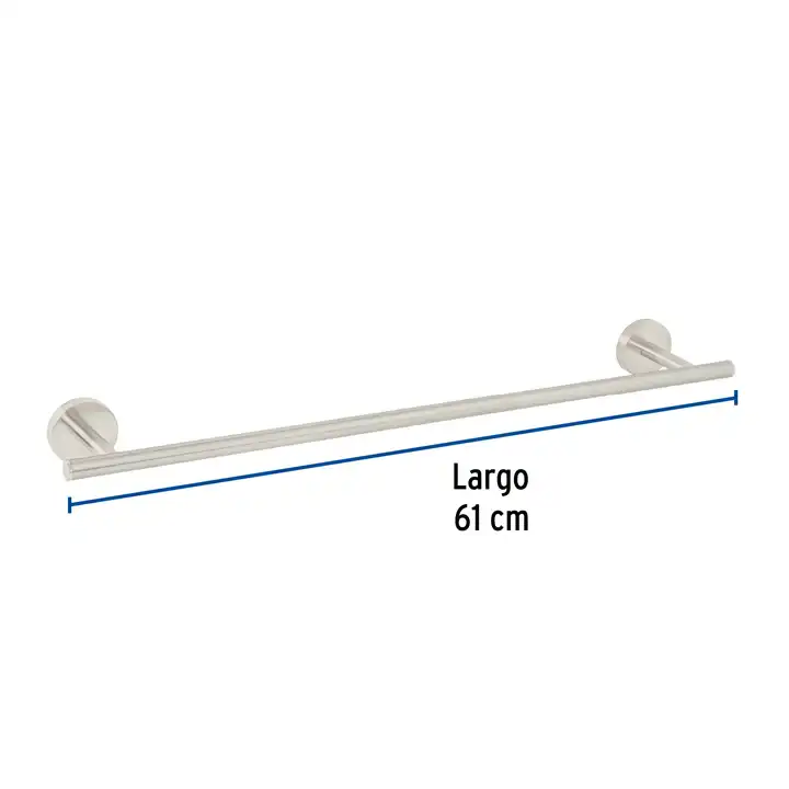 Master with 24 units Towel rack with metallic satin finish, Foset Túbig