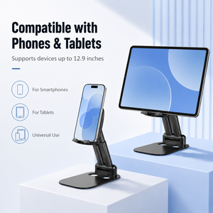 Soporte de Escritorio Plegable de Metal Suave, Compatible con Múltiples Marcas, Antideslizante y Resistente a Golpes, para Dormitorio, Compatible con Smartphones - Product Image 5