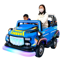 Voiture électrique pour enfants 24V pour centre commercial intérieur, voiture à pare-chocs tout-terrain parent-enfant avec lumières LED pour location dans les parcs d'attractions