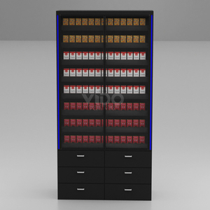 Vetrina Espositiva per Sigarette e Tabacco con LED RGB, Antifurto, con Scaffali a Molla, Direttamente dalla Fabbrica - Product Image 5