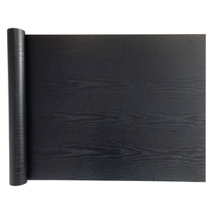 3d Nero A Strisce di Legno Del Grano Eall Adesivo Da Tavolo/Porta/Cabinet/<span class=keywords><strong>Mobili</strong></span> Ristrutturazione Adesivo Impermeabile di Auto-adesivo carta da parati - Product Image 1
