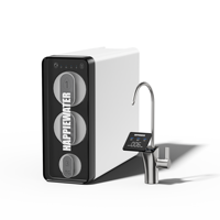 Sistem Pemurni Air Reverse Osmosis (RO) 1200G di Bawah Wastafel dengan Filter Air Alkali, TDS Real Time Menunjukkan Aliran Langsung Tinggi