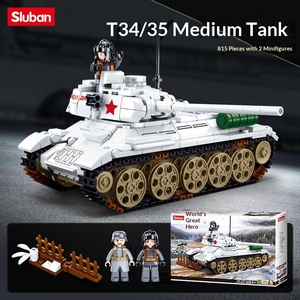 Lil' Luban B06780981 Série Seconde Guerre mondiale T34/85 Campagne <span class=keywords><strong>de</strong></span> <span class=keywords><strong>Normandie</strong></span> Blocs <span class=keywords><strong>de</strong></span> construction à assembler - Product Image 2