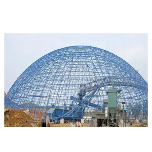 Galvanizing Anti-corrosion Dome Coal Shed Roof Steel Space Frame Roof Project