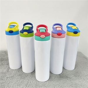 Botella de Agua para Niños, 12oz/20oz, Diseño Delgado y Recto, para Sublimación, Disponible en Almacén de EE. UU. - Product Image 1