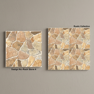 Dalles de parking en porcelaine numérique émaillée 3D, aspect pierre, antidérapantes, 12 mm, 400x400 mm, pour extérieur, usage intensif - Product Image 3