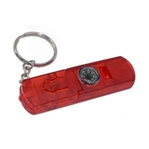 Đa Chức Năng Turbo Âm Thanh Còi <span class=keywords><strong>Led</strong></span> Ánh Sáng Keychain Với La Bàn Còi Keyring - Product Image 4