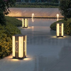 Lámpara LED de aluminio moderna para jardín, nuevo estilo IP65, impermeable, para exteriores, patio, Villa, paisaje, césped, Pilar, luz, nuevo estilo, bolardos - Product Image 3