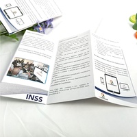 Dépliants imprimés personnalisés brochures pliables manuels d'instructions dépliants publicitaires menus à emporter affiches impression