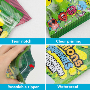 Bolsas de Mylar Personalizadas para Envasar Dulces/Gelatina/Azúcar, 1g 3.5, con Mi Logotipo, Cierre Hermético, Aptas para Alimentos, Desechables - Product Image 6