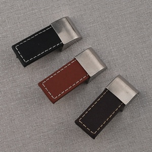 Poignées minimalistes en alliage de zinc marron et noir pour commodes de chambre, armoires, placards à chaussures et sacs de voyage - 96 mm - Product Image 4