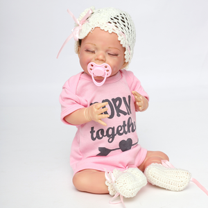 Muñeca de Vinilo de Silicona <span class=keywords><strong>con</strong></span> Expresión de Sonrisa y <span class=keywords><strong>Ojos</strong></span> <span class=keywords><strong>Cerrados</strong></span>, para Entrenamiento de Nuevos Padres, Coleccionable, Lavable - Product Image 3