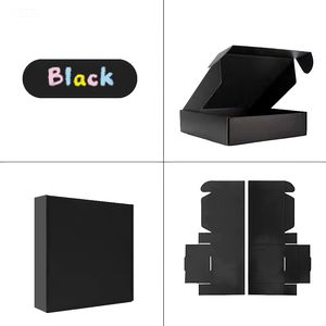 कस्टम आकार हार्ड नालीदार कार्डबोर्ड प्रिंटिंग ब्लैक पेपर मेलर डाक डिलीवरी शिपिंग पैकेजिंग बॉक्स लोगो पैकेजिंग के साथ - Product Image 4