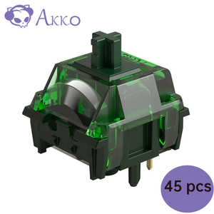 Interrupteurs AKKO MonsGeek Green Fog (linéaires, 45 pièces) 60gf, interrupteurs linéaires pré-lubrifiés en usine, interrupteurs à 5 broches (modifiables en 3 broches) - Product Image 1
